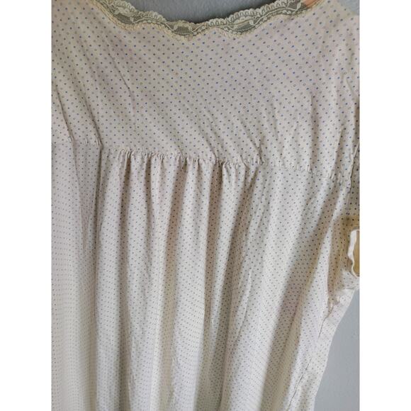 Vintage inspired cottage Core night gown Granny core 100% cotton villager XL - Picture 3 of 10